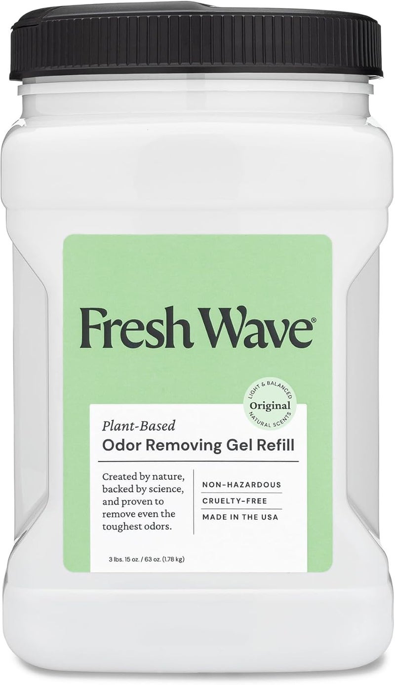 Fresh Wave Continuous Release Odor Removing Gel Refill - 63 oz. (3 lbs. 15 oz.) - Plant-Based Odor Eliminator - Image 1